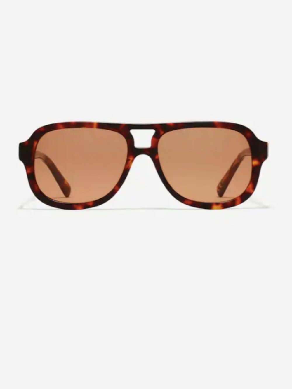 Madewell Logaan Aviator Sunglasses - dark tortoise
